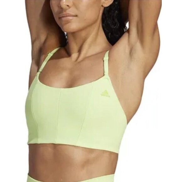 adidas Tops - Adidas Sport Bra Size 1XL Women’s Light Support  Training Almost Yelow New